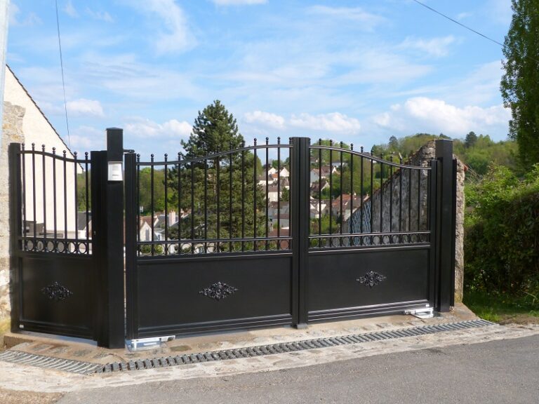 Nos réalisations solutions habitat normandie portail aluminium authentique topaze