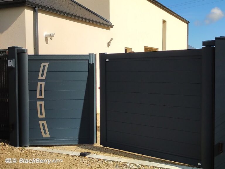 Nos réalisations solutions habitat normandie portail aluminium duo three